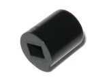 BLACK Button Cap ø6mm x 7mm Hole 2x3mm - Fits 7/8/8.5mm Switch
